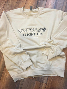 Teacher life icon embroidered