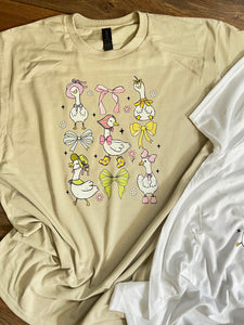 Geese and bows