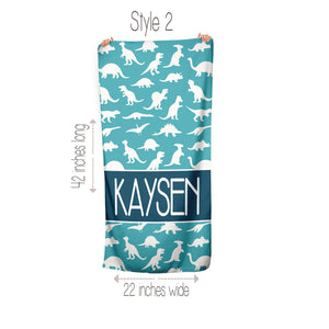 Dinosaur beach towel collection