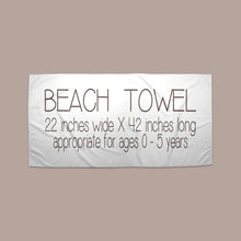 Load image into Gallery viewer, Personalized name beach towel
