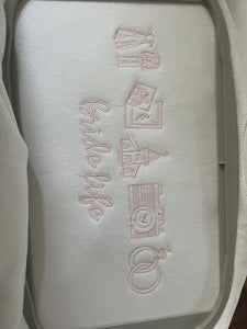 Bride life icon embroidered