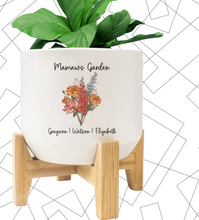 Load image into Gallery viewer, Custom floral planter
