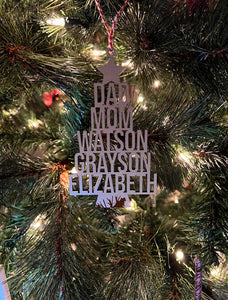 Family tree ornament