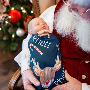 Boys Christmas swaddle