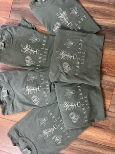 Plant lady life icon embroidered