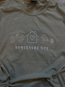 Homestead life icon embroidered