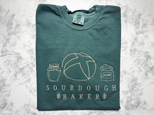 Sourdough icon embroidered