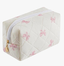 Load image into Gallery viewer, Embroidered zip cosmetic bag
