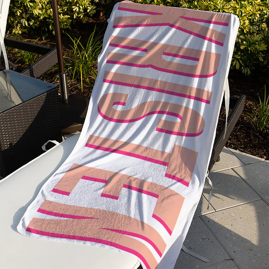 Shadow block beach towel