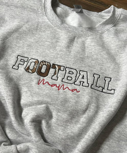 Football mama embroidered