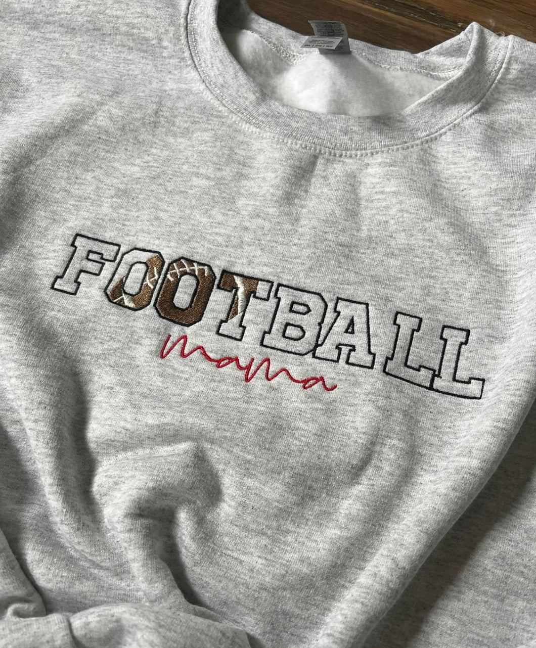 Football mama embroidered