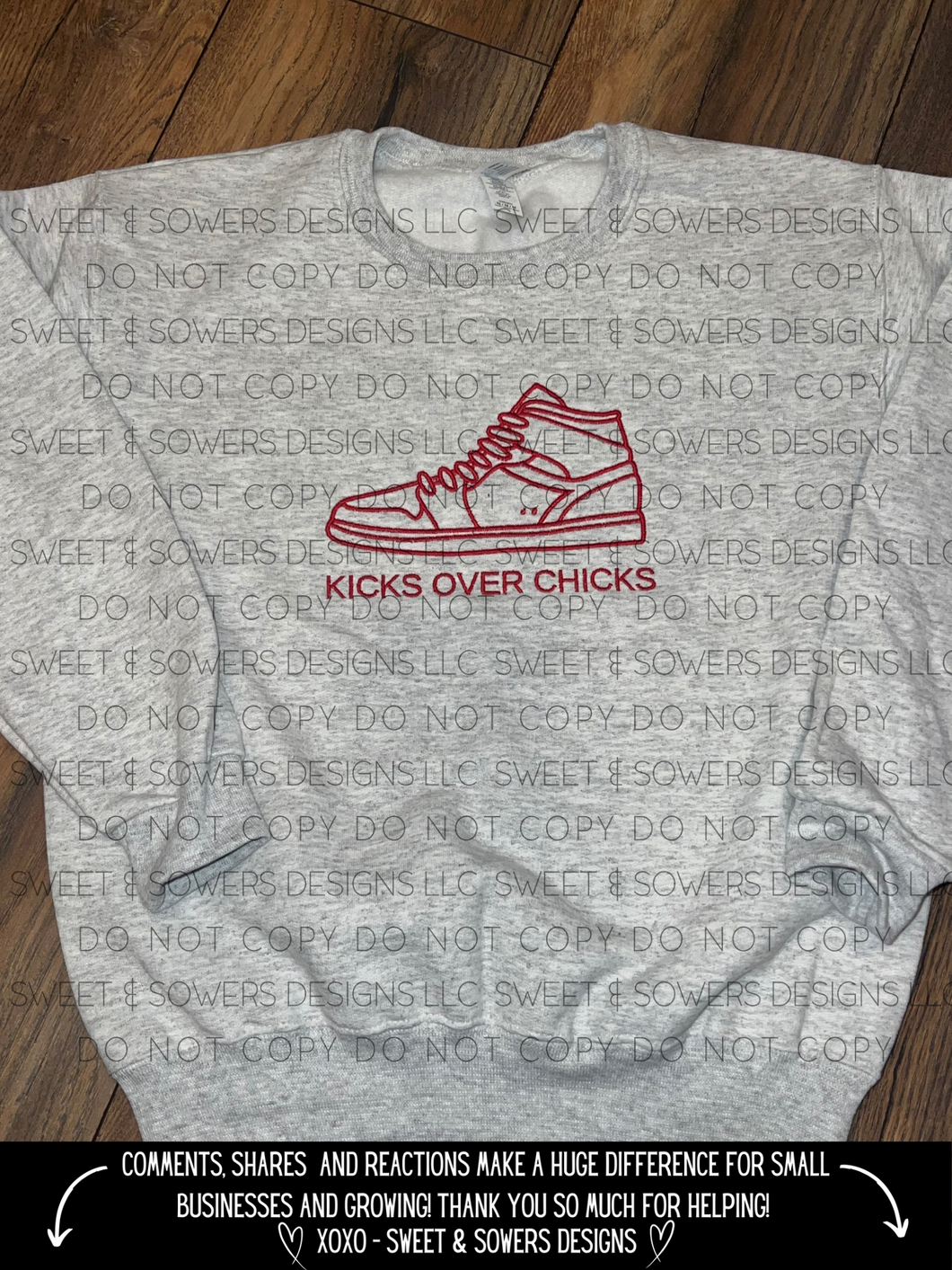 Kicks over chicks embroidered YOUTH
