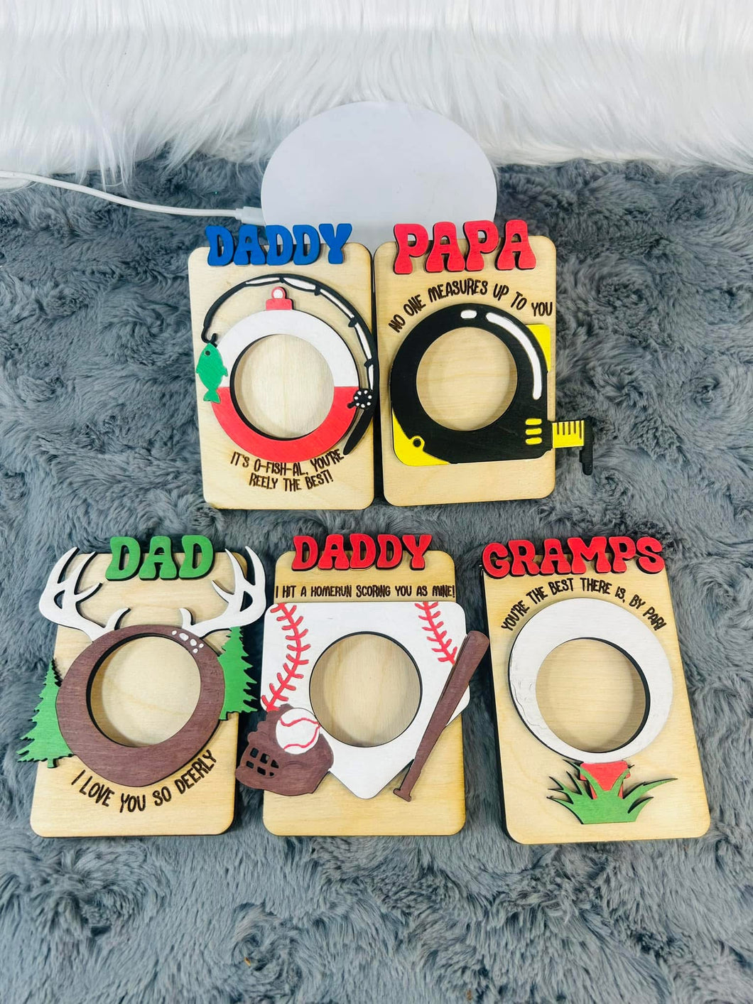 Father’s Day painted picture holder magnet