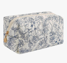 Load image into Gallery viewer, Embroidered zip cosmetic bag
