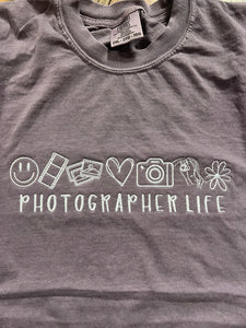 Photographer life icon embroidered