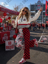 Load image into Gallery viewer, Split custom rib knit pants(adult &amp; kids)
