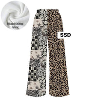 Load image into Gallery viewer, Split custom rib knit pants(adult &amp; kids)
