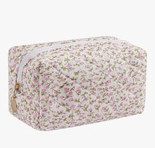 Load image into Gallery viewer, Embroidered zip cosmetic bag
