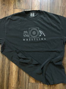 Wrestling icon embroidered