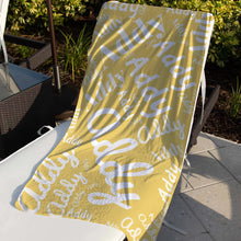 Load image into Gallery viewer, Personalized name beach towel
