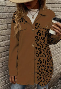 Leopard button up