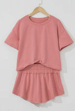 Load image into Gallery viewer, Cropped tee and ruffle skort set
