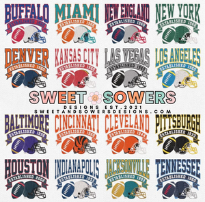 Vintage embroidered football team
