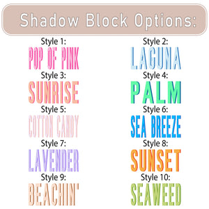 Shadow block beach towel