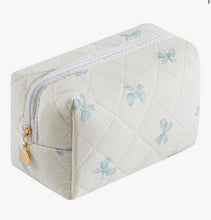 Load image into Gallery viewer, Embroidered zip cosmetic bag

