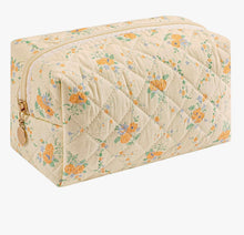 Load image into Gallery viewer, Embroidered zip cosmetic bag

