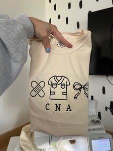 CNA icon embroidered