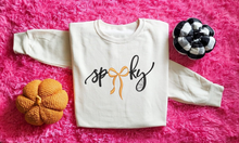 Load image into Gallery viewer, Spooky with bow embroidered
