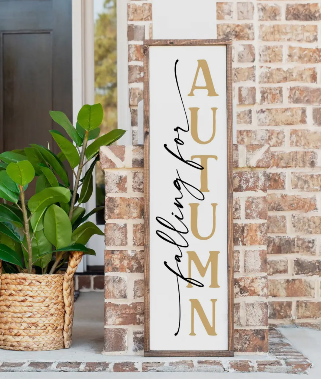 Porch sign - feeling for autumn