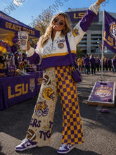 Load image into Gallery viewer, Split custom rib knit pants(adult &amp; kids)
