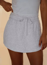 Load image into Gallery viewer, French terry drawstring skirt with pockets
