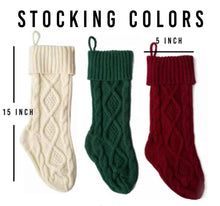 Load image into Gallery viewer, Knit stockings with laser patch
