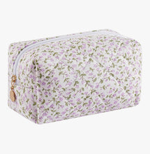 Load image into Gallery viewer, Embroidered zip cosmetic bag
