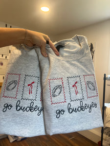 Football Stamp embroidered