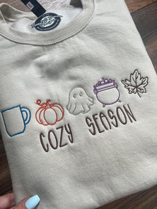 Cozy season icon embroidery