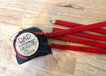 Load image into Gallery viewer, 10 pack custom engraved carpenter pencils
