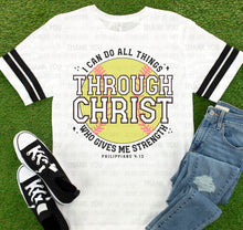 Load image into Gallery viewer, Through Christ - softball
