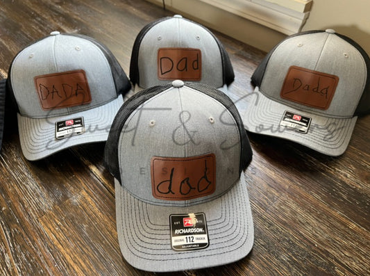 Custom leather patch hats