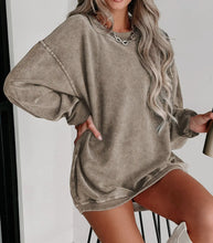 Load image into Gallery viewer, Ribbed knit sweater -khaki
