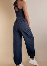 Load image into Gallery viewer, Back cross strapped jogger suit
