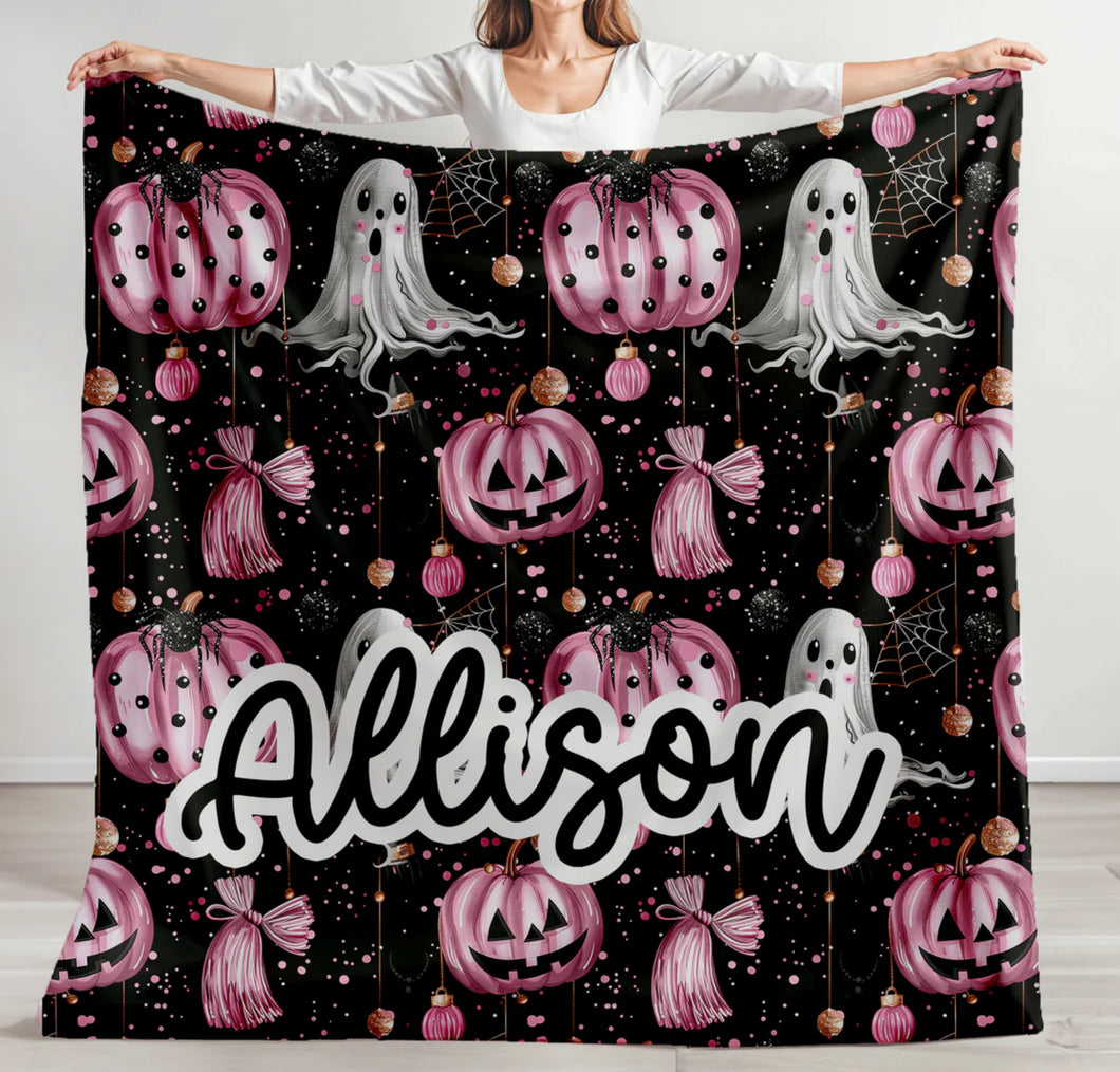 Purple Halloween blanket