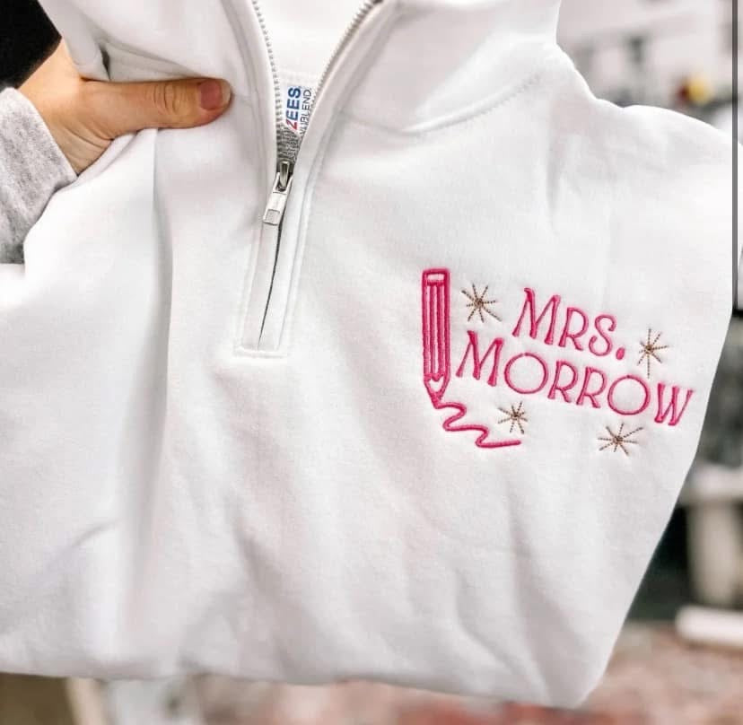 Teacher pocket custom name