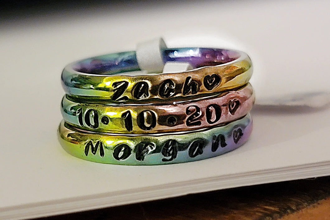 3mm stamped ring