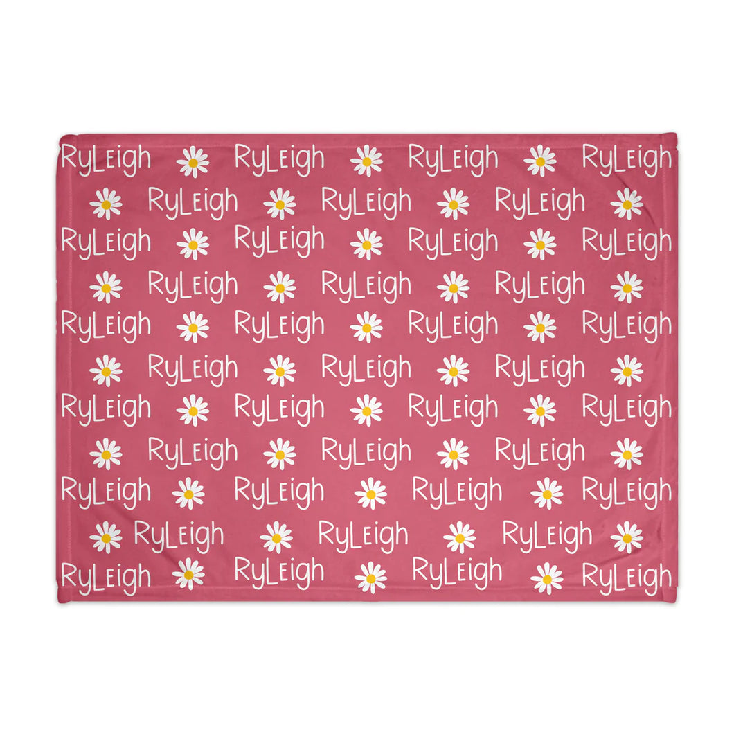 Daisy name blanket