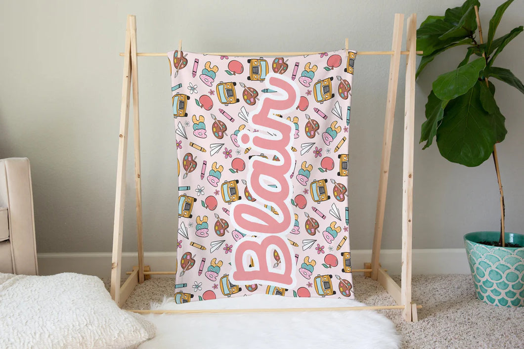 Back to school nap blanket