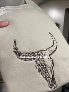 Floral skull